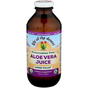 Lily Of The Desert - Organic Inner Fillet Aloe Vera Juice | Multiple Sizes