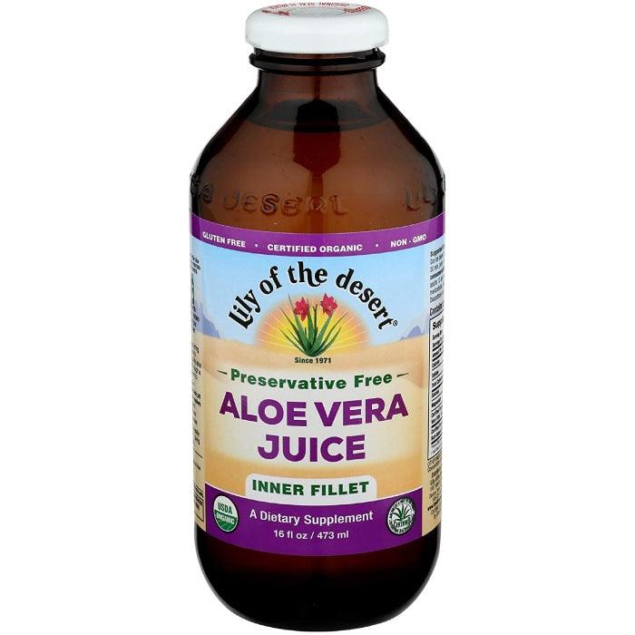 Lily Of The Desert - Organic Inner Fillet Aloe Vera Juice, 473 Ml