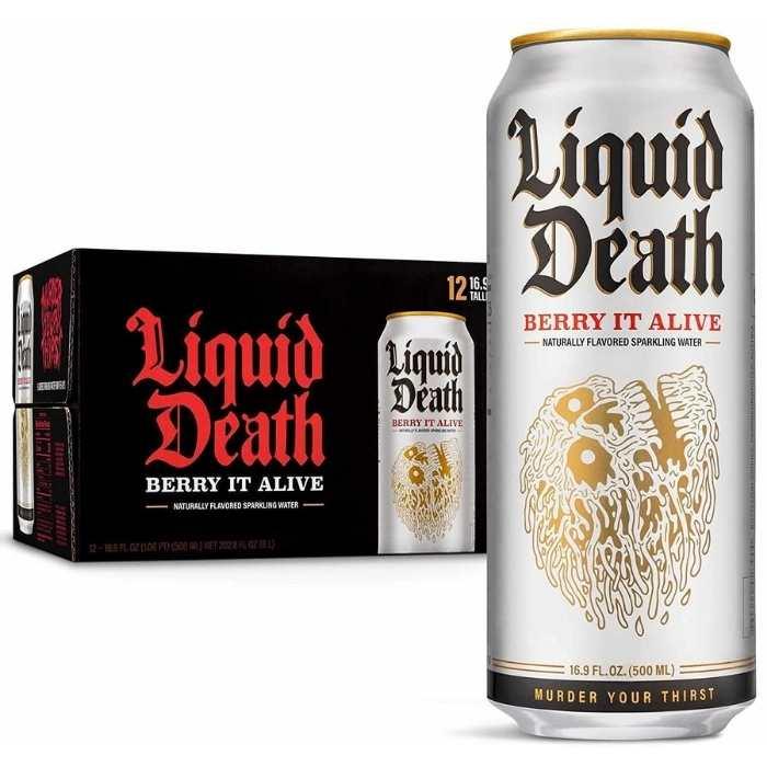 Liquid Death - Sparkling Mountain Water - Berry It Alive, 500ml