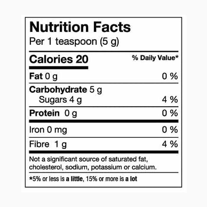 Liva - Organic Raw Date Sugar, 400g - back