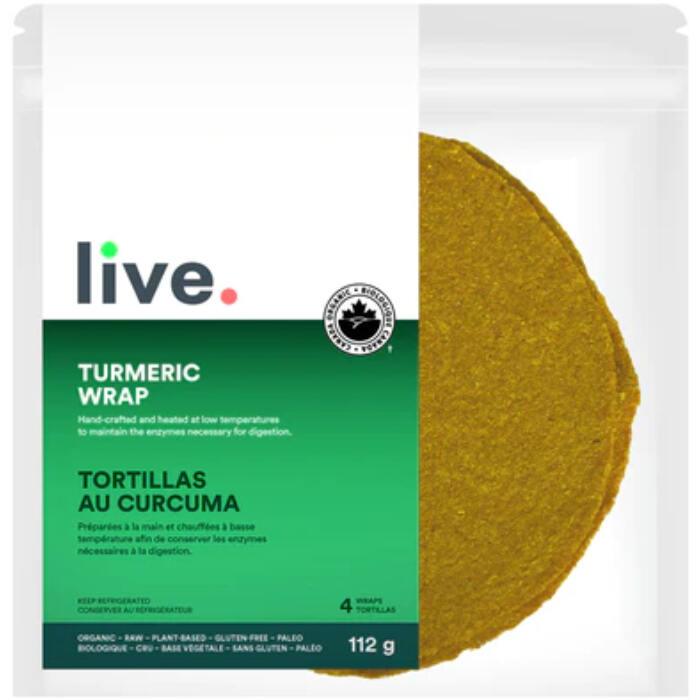 Live Organic Food - Organic Turmeric Wrap, 112g