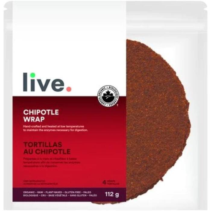 Live Organic Food - Live Chipotle Wrap 4 Wraps, 112g