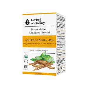 Living Alchemy - Alive Fermentation Activated Herbal Ashwagandha, 60 Pullulan Capsules