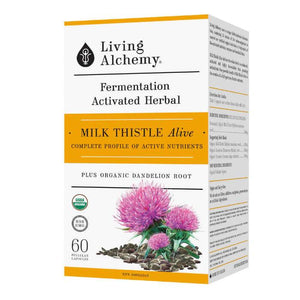 Living Alchemy - Alive Fermentation Activated Herbal Milk Thistle, 60 Pullulan Capsules