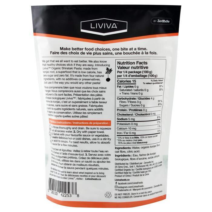 Liviva – Pasta Shirataki Penne, 14.11 oz