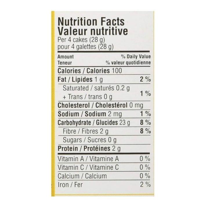Lundberg - Thin Stackers® Brown Rice, Salt Free, 167g - nutrition facts
