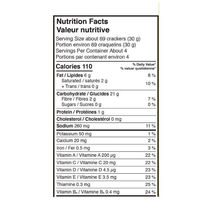 MadeGood - Cheddar Star Puffed Crackers, 121g - nutrition facts