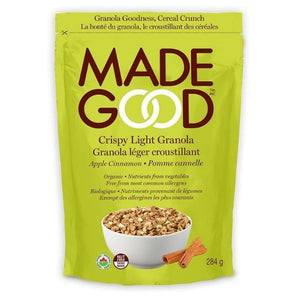 MadeGood - Crispy Light Apple Cinnamon Granola, 284g