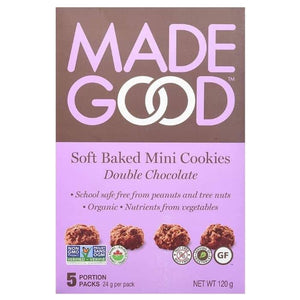 MadeGood - Double Chocolate Mini Cookies, 120g