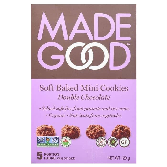MadeGood - Double Chocolate Mini Cookies, 120g - front
