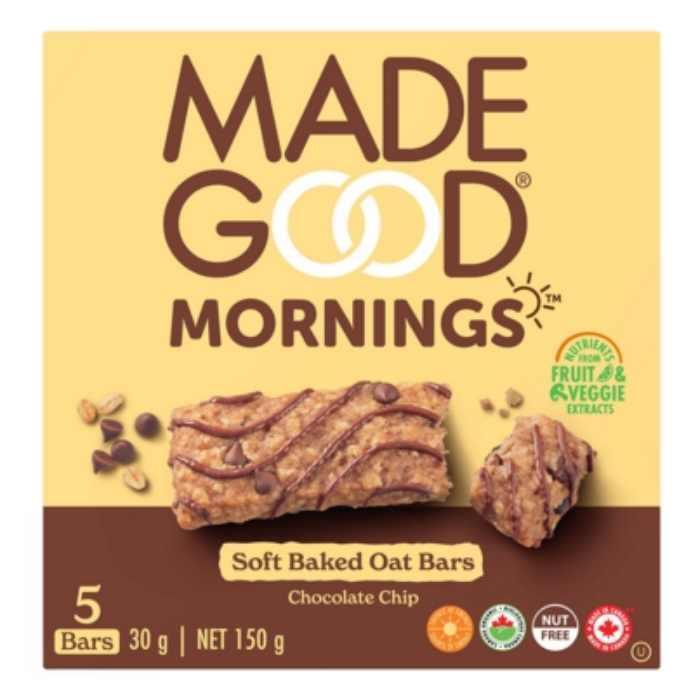 MadeGood - Soft Baked Oat Bars chocolate chip