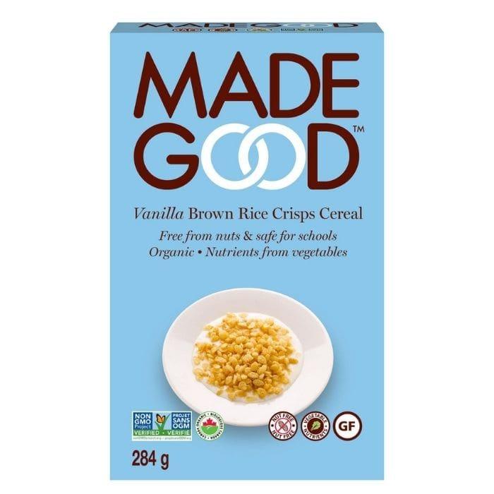MadeGood - Vanilla Brown Rice Crisps Cereal, 284g - front