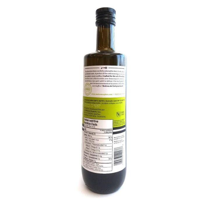 Maison Orphée - Organic Extra Virgin Olive Oil Delicate, 500ml - back