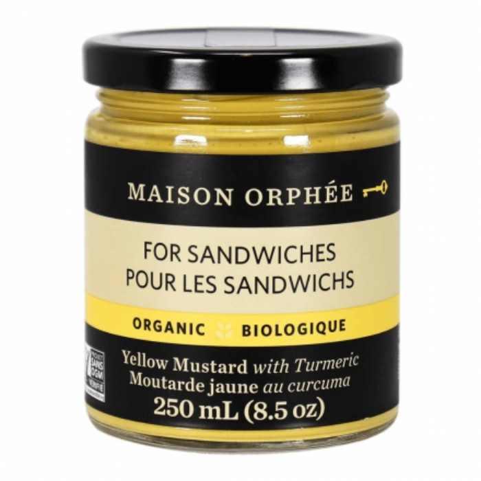 Maison Orphée - Organic Yellow Mustard with Turmeric, 250ml- Pantry 1