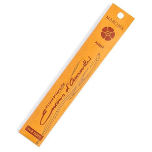 Maroma - Premium Stick Incense Amber, 10 Sticks | Multiple Flavours