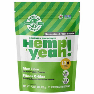 Manitoba Harvest - Hemp Yeah! Organic Max Fibre Hemp Protein Powder, Unsweetened, 908g
