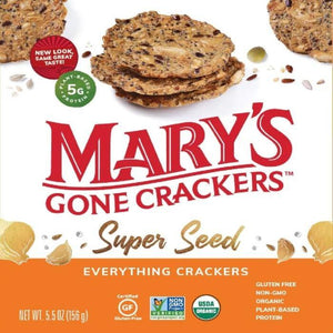 Mary's Gone Crackers - Super Seed Everything Crackers, 5.5 Oz