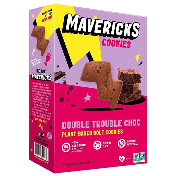 Mavericks - Plant-Based Bolt Cookies, Double Trouble Choc (200g)