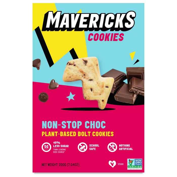 Mavericks - Plant-Based Bolt Cookies, Non-Stop Choc (200g)