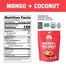 Mavuno Harvest - Organic Chewy Fruit Bites - Mango + Coconut, 55g - back