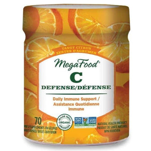 MegaFood - Tangy Citrus Vitamin C Defense Gummies, 70 Gummies