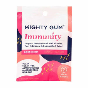 Mighty Gum - Berrymint Immunity Gum, 2 Pieces