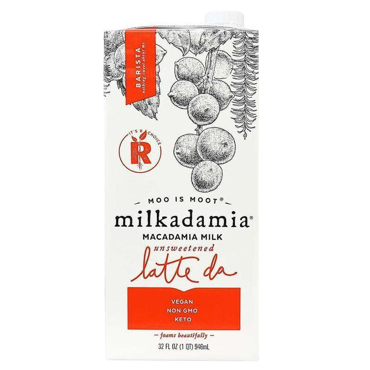 Milkadamia – Macadamia Milk Barista Latte Unsweetened, 32 oz