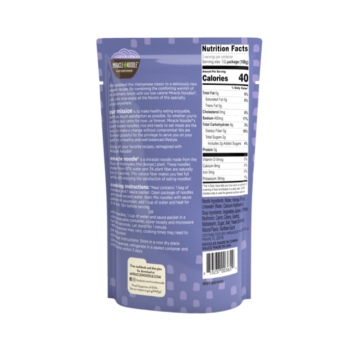 Miracle Noodle – Ready to Eat Pho, 7.6 oz- Pantry 2