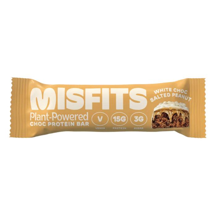 Misfits Health - White Chocolate Salted Peanut Vegan Protein Bar, 0.1lb