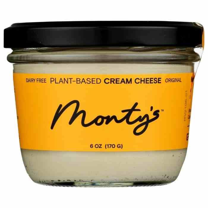 Monty's - Cultured Cashew Cream Cheese, 6oz | Assorted Flavors- Pantry 1