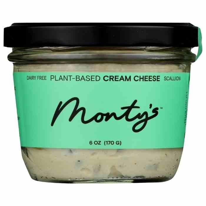 Monty's - Cultured Cashew Cream Cheese, 6oz | Assorted Flavors- Pantry 3