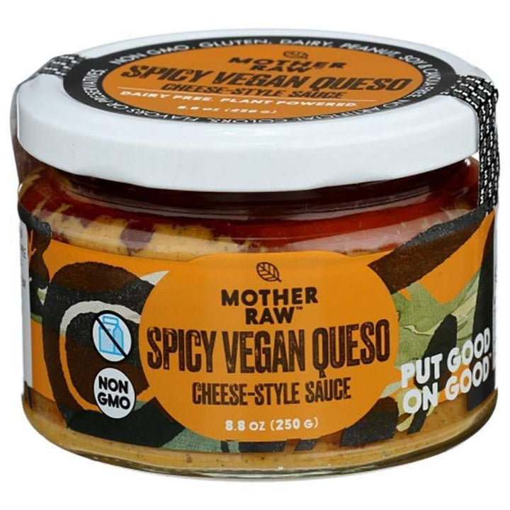 Mother Raw - Spicy Vegan Queso Dip, 8.8 oz- Pantry 1