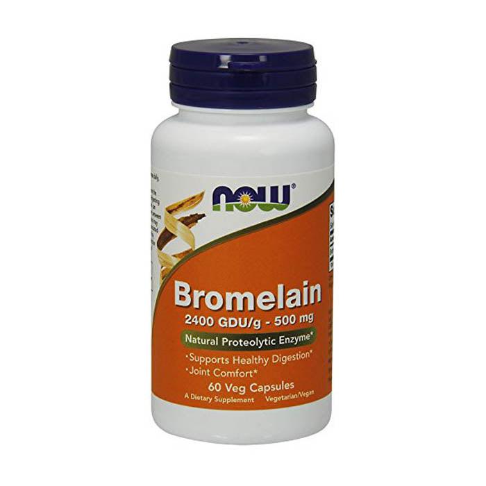 NOW - Bromelain 500mg 2400 GDUg, 60 Capsules