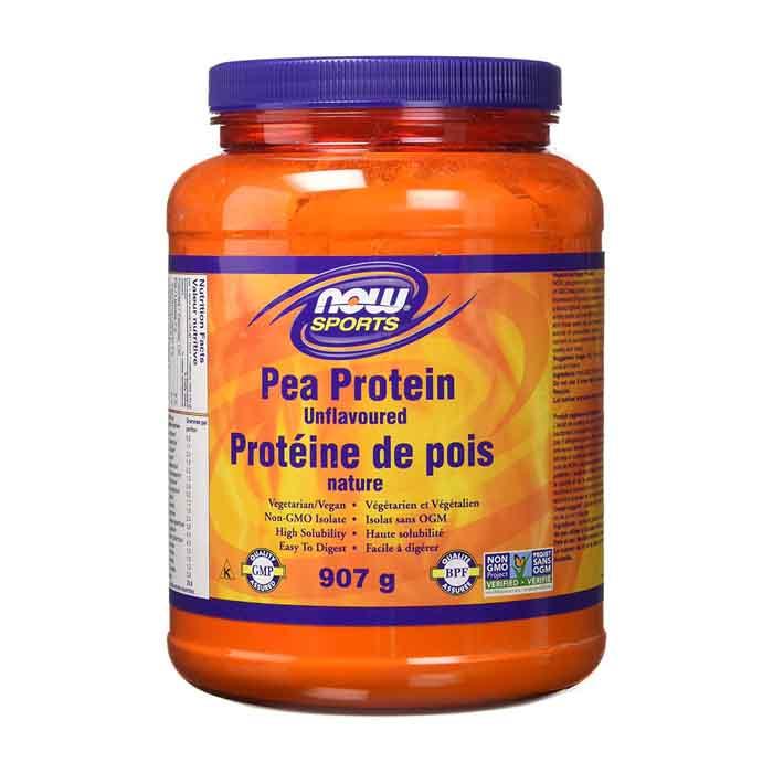 NOW - Pea Protein, Non-GMO Vegan, Unflavoured, 907g