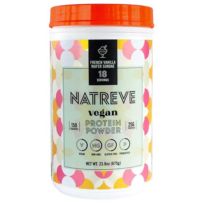 Natreve - Vegan Protein Powder French Vanilla Wafer Sundae , 675g