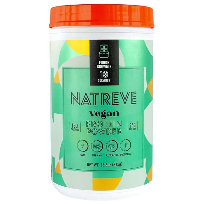 Natreve - Vegan Protein Powder Fudge Brownie , 675g