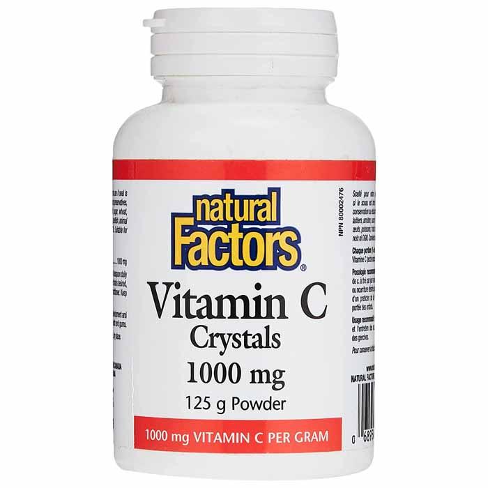 Natural Factors - Natural Factors Vitamin C Crystals 1000 mg, 125g