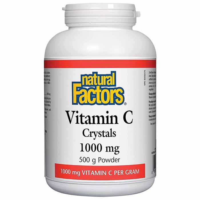 Natural Factors - Natural Factors Vitamin C Crystals 1000mg, 500g