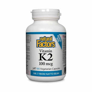 Natural Factors - Natural Factors Vitamin K2, 180 Vegetarian Capsules
