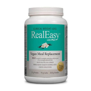 Natural Factors - RealEasy with PGX Vegan Meal Replacement - Vanilla, 830g