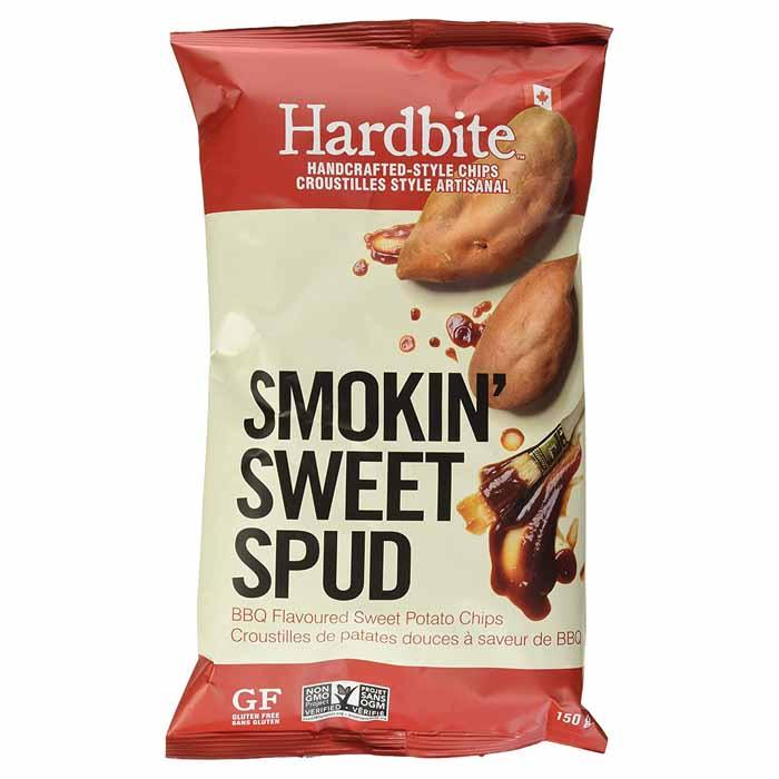 Naturally Home Grown Foods Ltd. - Hardbite Handcrafted-Style Chips BBQ Flavoured Sweet Potato Chips, 150g