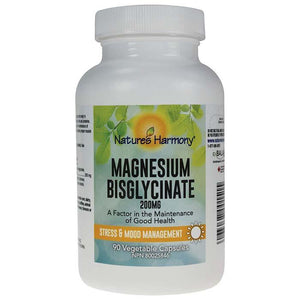 Nature's Harmony - Magnesium Bisglycinate (200mg), 90 Capsules