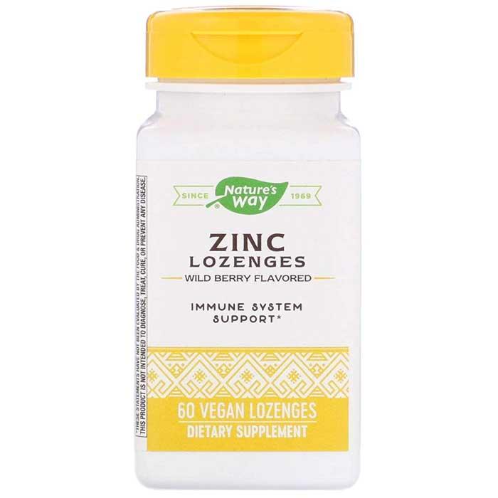 Nature's Way of Canada Ltd. - Zinc with Echinacea & Vitamin C Natural Wild Berry Flavour, 60 Lozenges