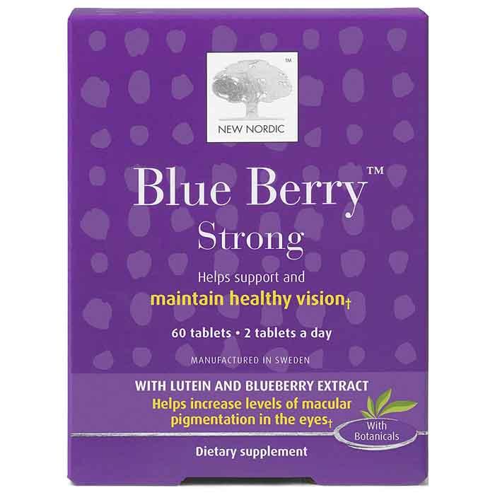 New Nordic Inc. - Blue Berry Strong 60 Coated Tablets, 60 Tablets