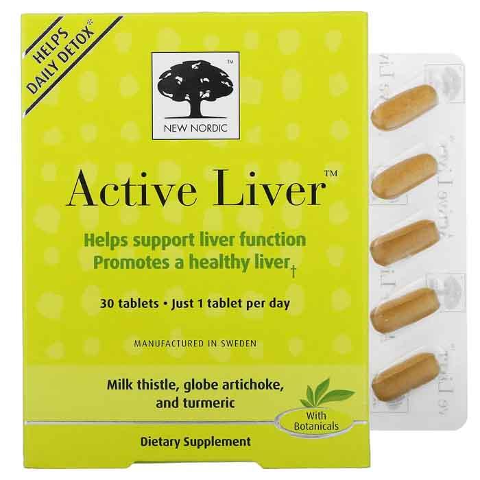 New Nordic Inc. - New Nordic Active Liver 30 Coated Tablets 1010 mg, 30 Tablets
