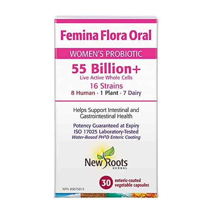 New Roots Herbal Inc. - Femina Flora Oral, 30 Capsules
