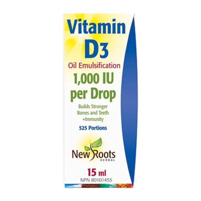 New Roots Herbal Inc. - Vitamin D3 (liquid) ,15ml