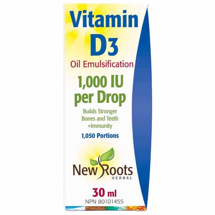 New Roots Herbal Inc. - Vitamin D3 (liquid) ,30ml