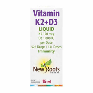 New Roots Herbal - Vitamin K2+D3, 15ml