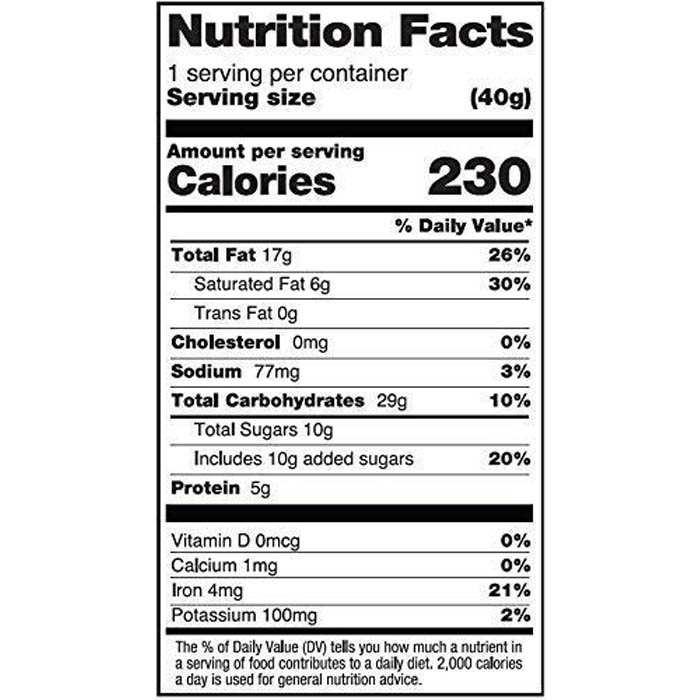No Whey - Large PeaNot Butter Cups, 42g - back